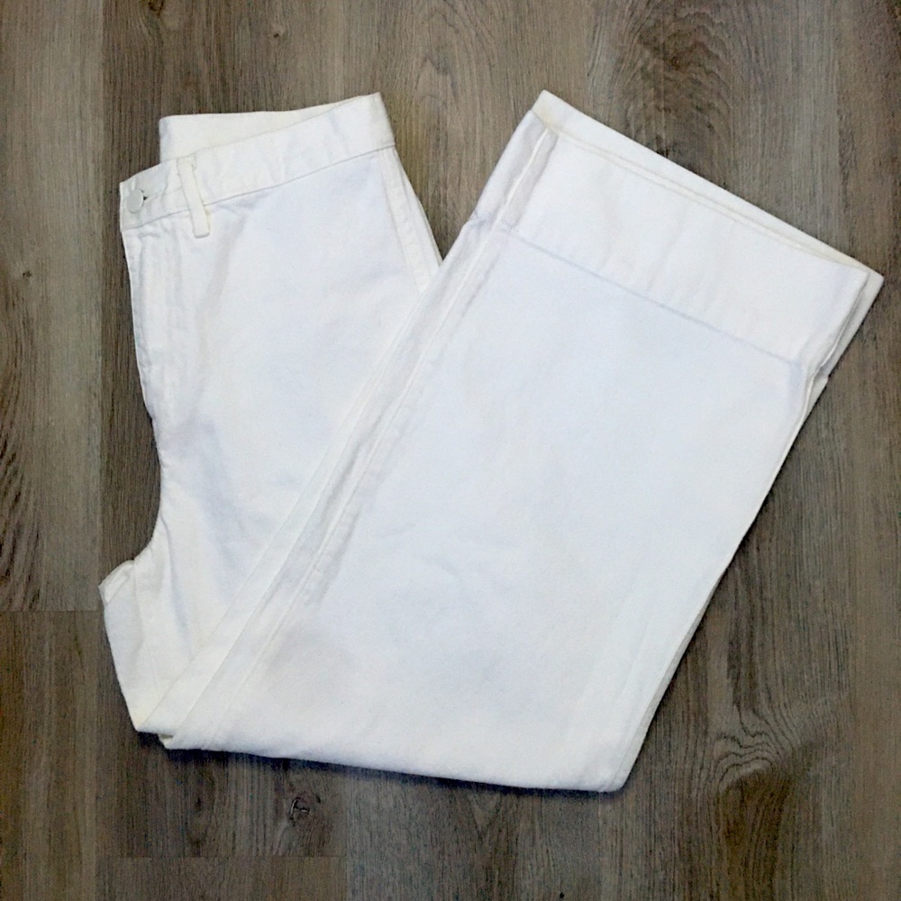 High waisted wide leg pants